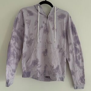NWOT Ninety Nine Tie-Dye Zip-Up Hoodie Purple